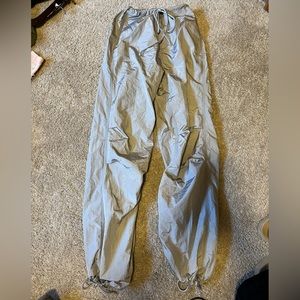 pacsun grey parachute pants